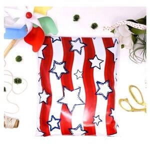 20 (10” x 13”) Patriotic Star and Stripe Poly Mailers Poly Bags